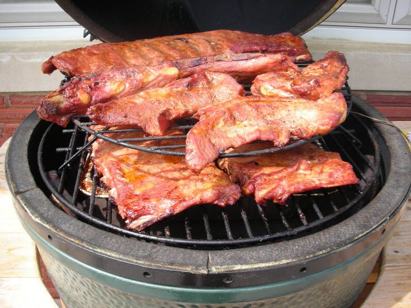 Memorial Day Ribs and Tips... — Big Green Egg Forum